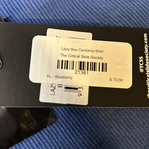 The Critical Slide Lazy Boy Corduroy Shirt - Picture 5 of 6